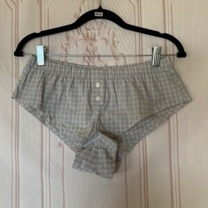 Skims Micro Poplin Lounge Shorts Women's Size XXS NWOT